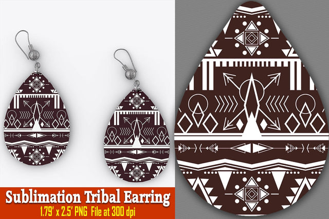 Eliana Tribal Earring Sublimation Ethnic Touch 
