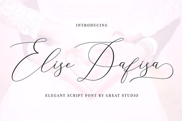 Elise Dafisa - Elegant Script Font Font Great Studio