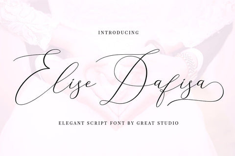 Elise Dafisa - Elegant Script Font Font Great Studio 