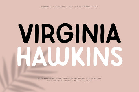 Elizabeth - Handwritten Font Font Alpaprana Studio 