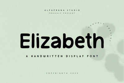 Elizabeth - Handwritten Font Font Alpaprana Studio 