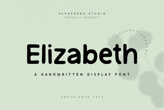 Elizabeth - Handwritten Font Font Alpaprana Studio 