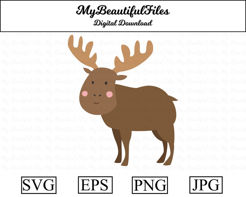 elk - Animal SVG MyBeautifulFiles 