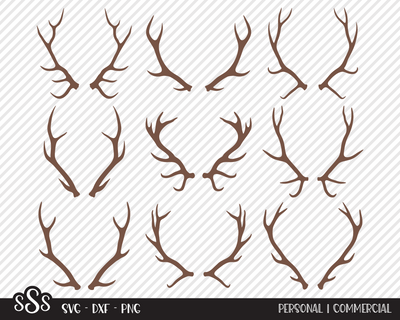Elk Antler Bundle | Outdoor SVG SVG Texas Southern Cuts 