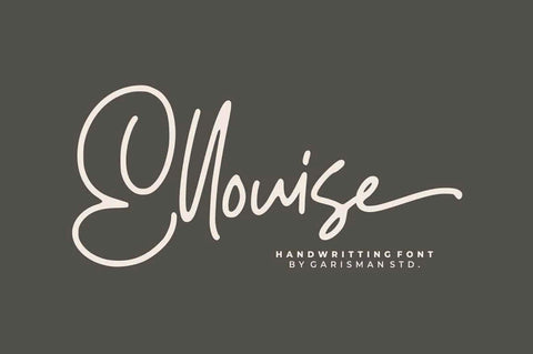 Ellouise – Handwritten Font Font Garisman Studio 