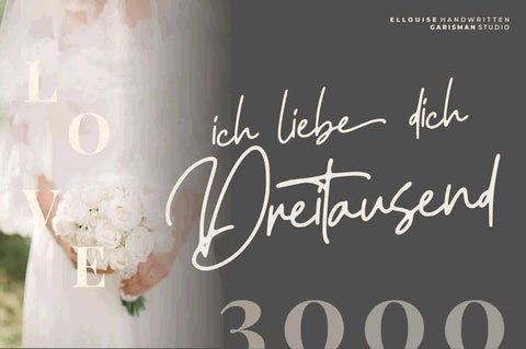 Ellouise – Handwritten Font Font Garisman Studio 