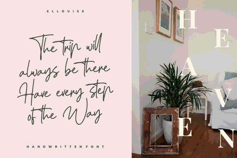 Ellouise – Handwritten Font Font Garisman Studio 