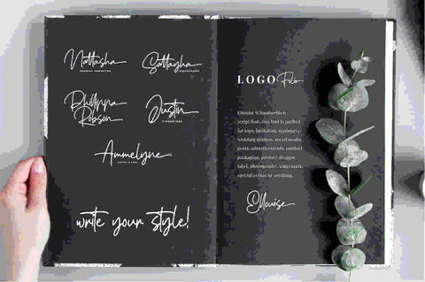 Ellouise – Handwritten Font Font Garisman Studio 