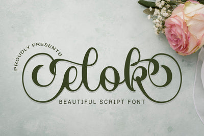 Elok Font love script 