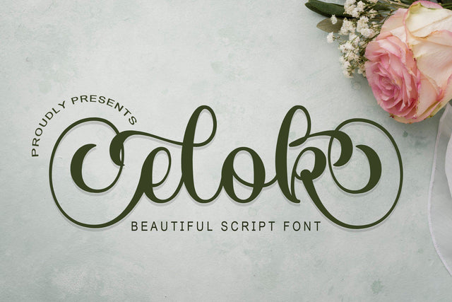 Elok Font love script 