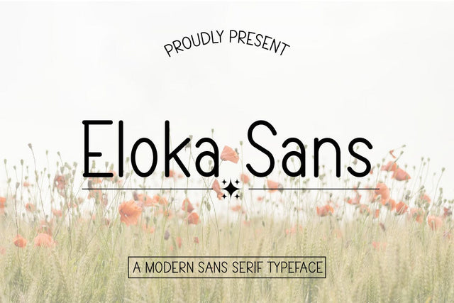 Eloka Sans - Cute Display Sans Serif Font Font Masyafi Studio 