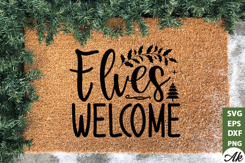 Elves welcome Doormat SVG SVG akazaddesign 