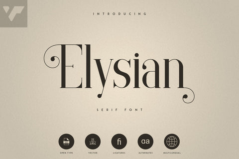 Elysian - serif font Font VPcreativeshop 