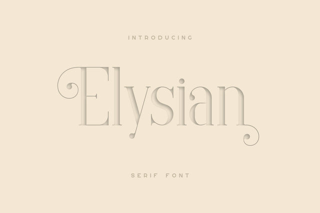 Elysian - serif font Font VPcreativeshop 