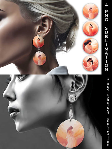 Embrace Compassion - Self-Hugging Earrings Bundle Sublimation Sintegra 