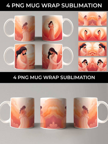 Embrace Compassion - Self-Hugging Mug Wrap Bundle Sublimation Sintegra 