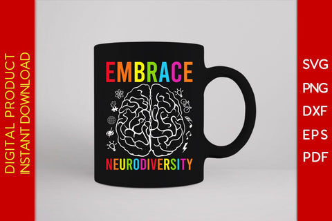 Embrace Neurodiversity SVG PNG PDF Cut File SVG Creativedesigntee 
