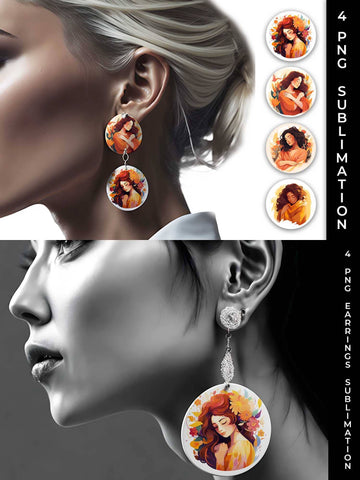 Embrace the Heart - Self-Acceptance Earrings Sublimation Bundle Sublimation Sintegra 