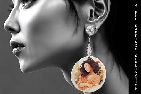 Embrace the Heart - Self-Acceptance Earrings Sublimation Bundle Sublimation Sintegra 
