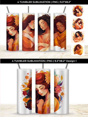 Embrace the Heart - Self-Acceptance Tumbler Wrap Bundle Sublimation Sintegra 