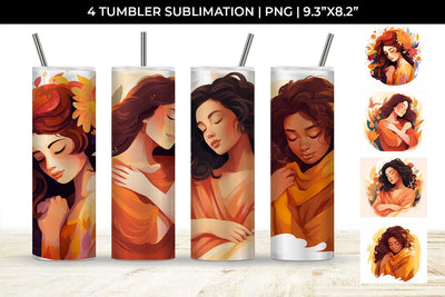 Embrace the Heart - Self-Acceptance Tumbler Wrap Bundle Sublimation Sintegra 