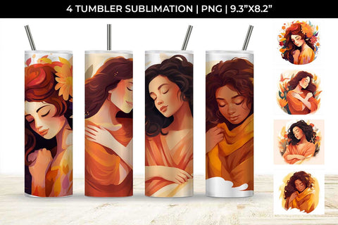 Embrace the Heart - Self-Acceptance Tumbler Wrap Bundle Sublimation Sintegra 