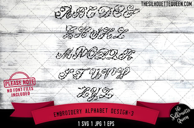 Embroidery Alphabet Design SVG Loveleen Kaur 