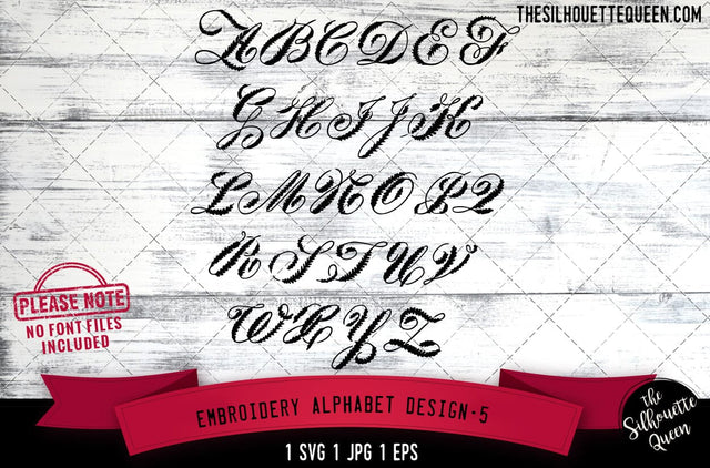 Embroidery Alphabet Design SVG Loveleen Kaur 
