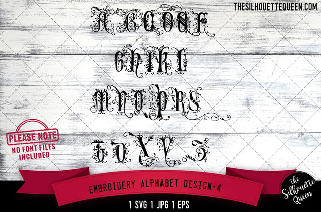 Embroidery Alphabet Design SVG Loveleen Kaur 