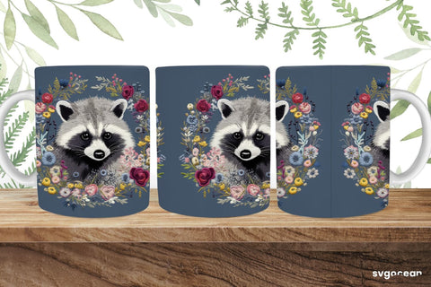 Embroidery Animals Mug | 11 oz | Sublimation SVG SvgOcean 