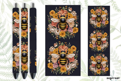 Embroidery Bee Pen Wraps | Sublimation SVG SvgOcean 