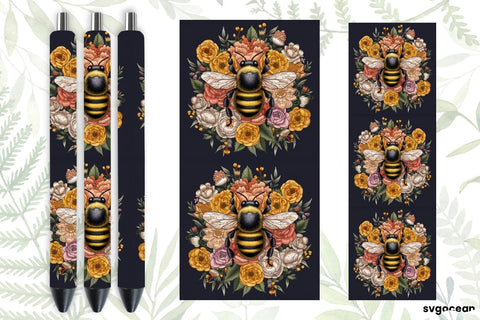 Embroidery Bee Pen Wraps | Sublimation SVG SvgOcean 