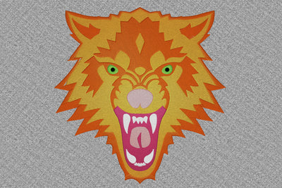 Embroidery design, Angry Wolf Embroidery/Applique DESIGNS embroidery-workshop 