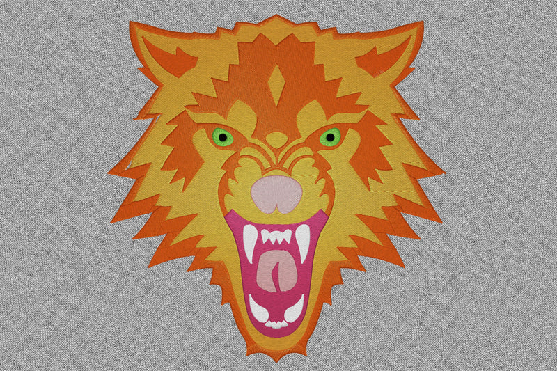 Embroidery design, Angry Wolf Embroidery/Applique DESIGNS embroidery-workshop 