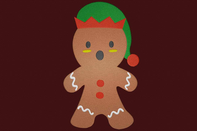 Embroidery Design Gingerbread elf Embroidery/Applique DESIGNS embroidery-workshop 