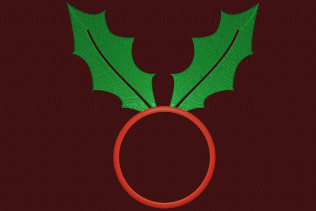 Embroidery Design Mistletoe Monogram Embroidery/Applique DESIGNS embroidery-workshop 