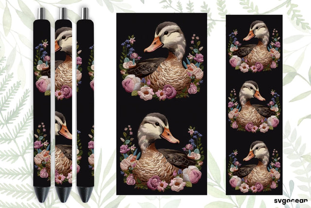 Embroidery Duck Pen Wraps | Sublimation SVG SvgOcean 