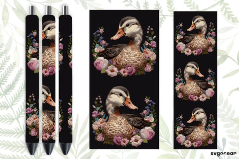 Embroidery Duck Pen Wraps | Sublimation SVG SvgOcean 