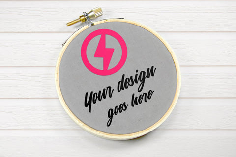 Embroidery Hoop Layered PSD Photoshop Product Mockup Mock Up Photo Risa Rocks It 