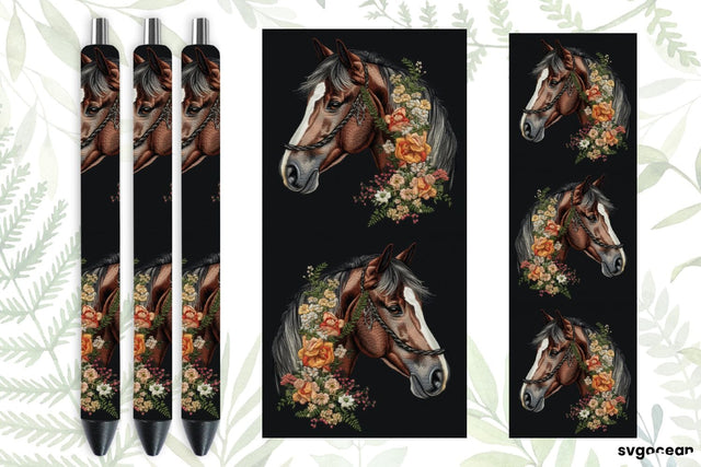 Embroidery Horse Pen Wraps | Sublimation SVG SvgOcean 