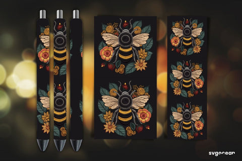 Embroidery Insects Pen Wraps | Sublimation SVG SvgOcean 