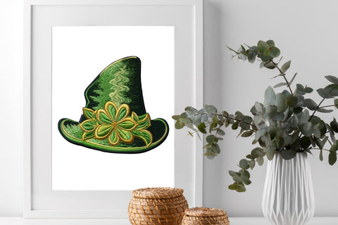 Embroidery Leprechaun Hat Clipart Bundle Sublimation Regulrcrative 