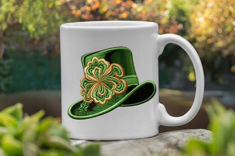 Embroidery Leprechaun Hat Clipart Bundle Sublimation Regulrcrative 