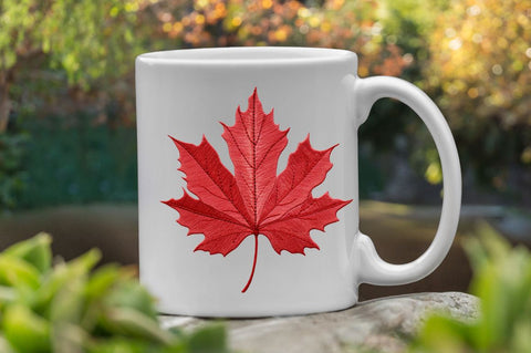Embroidery Maple Leaf Clipart Bundle Sublimation Regulrcrative 