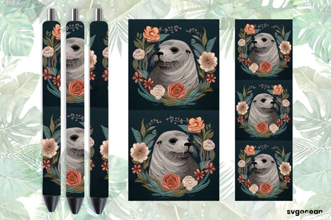 Embroidery Seal Pen Wraps | Sublimation SVG SvgOcean 