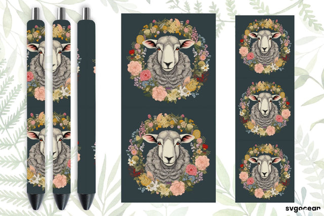 Embroidery Sheep Pen Wraps | Sublimation SVG SvgOcean 