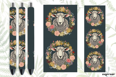 Embroidery Sheep Pen Wraps | Sublimation SVG SvgOcean 