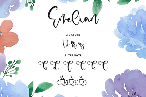 Emelian Font Fallen Graphic Studio 