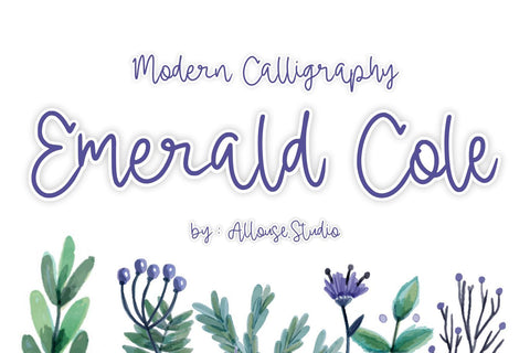 Emerald Cole - Modern Calligraphy Font Allouse.Studio 