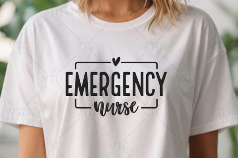 Emergency Nurse Svg files, ER Nurse Svg, Gift for ED RN, Emergency nurse shirt gift SVG DesignDestine 